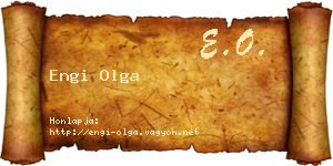 Engi Olga névjegykártya
